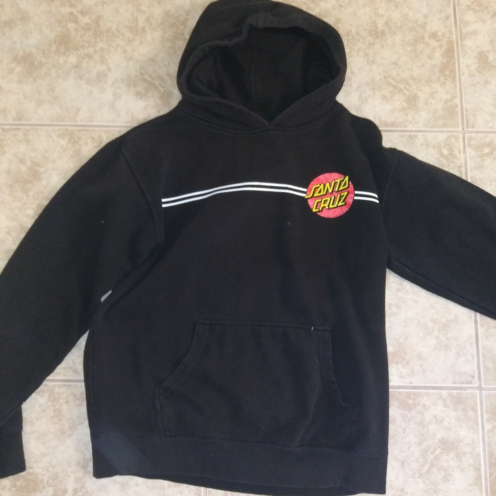 Santa Cruz Skateboards Black Hoodie Small